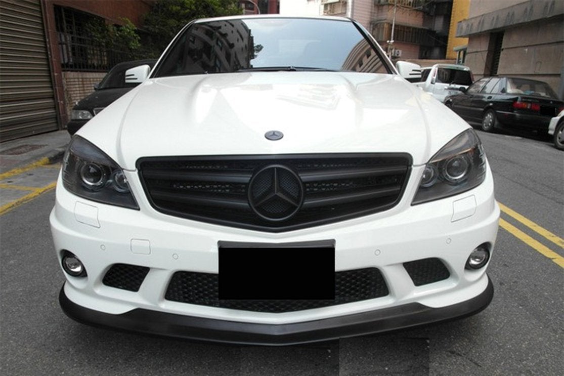 2008-2011 Mercedes Benz W204 C63 AMG AK Style Carbon Fiber Front Lip
