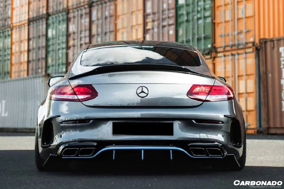 2015-2021 Mercedes Benz C-Class W205 Coupe PS Style Trunk Spoiler