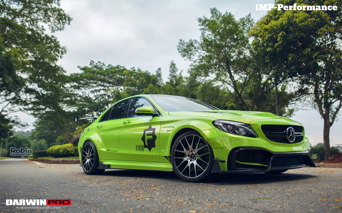 2015-2021 Mercedes Benz W205 C63/S AMG Sedan IMP Style Partial Carbon Fiber front bumper