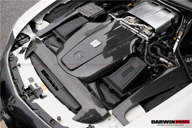 2015-2020 Mercedes Benz AMG GT/GTS Autoclave Carbon Fiber Radiator Cover Repalcement
