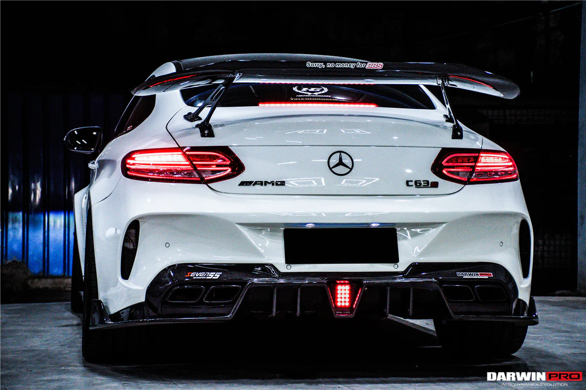 2015-2021 Mercedes Benz C-Class W205 Coupe IMP Style Carbon Fiber Trunk Spoiler