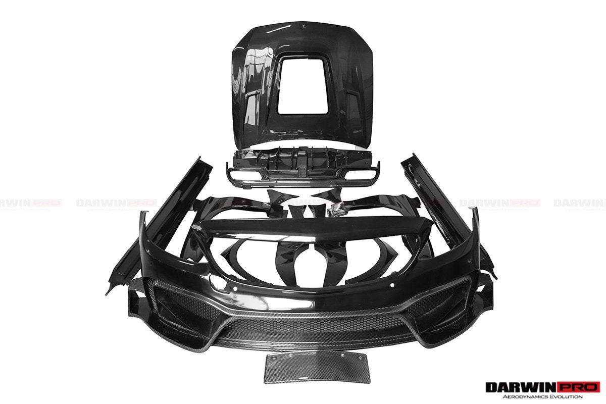 2015- 2018 W205 C63/S AMG Sedan IMP Style Partial Carbon Fiber Full Body Kit