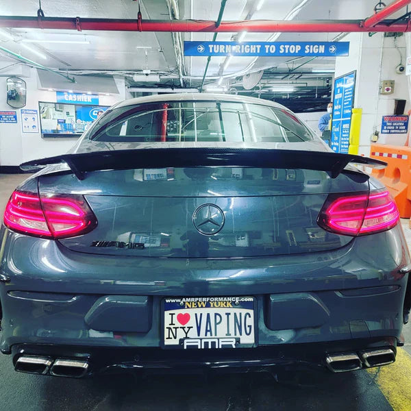 Aero Republic 2015-2021 Carbon Fiber Rear Spoiler RT Style for Mercedes Benz W205 (Coupe/Sedan)