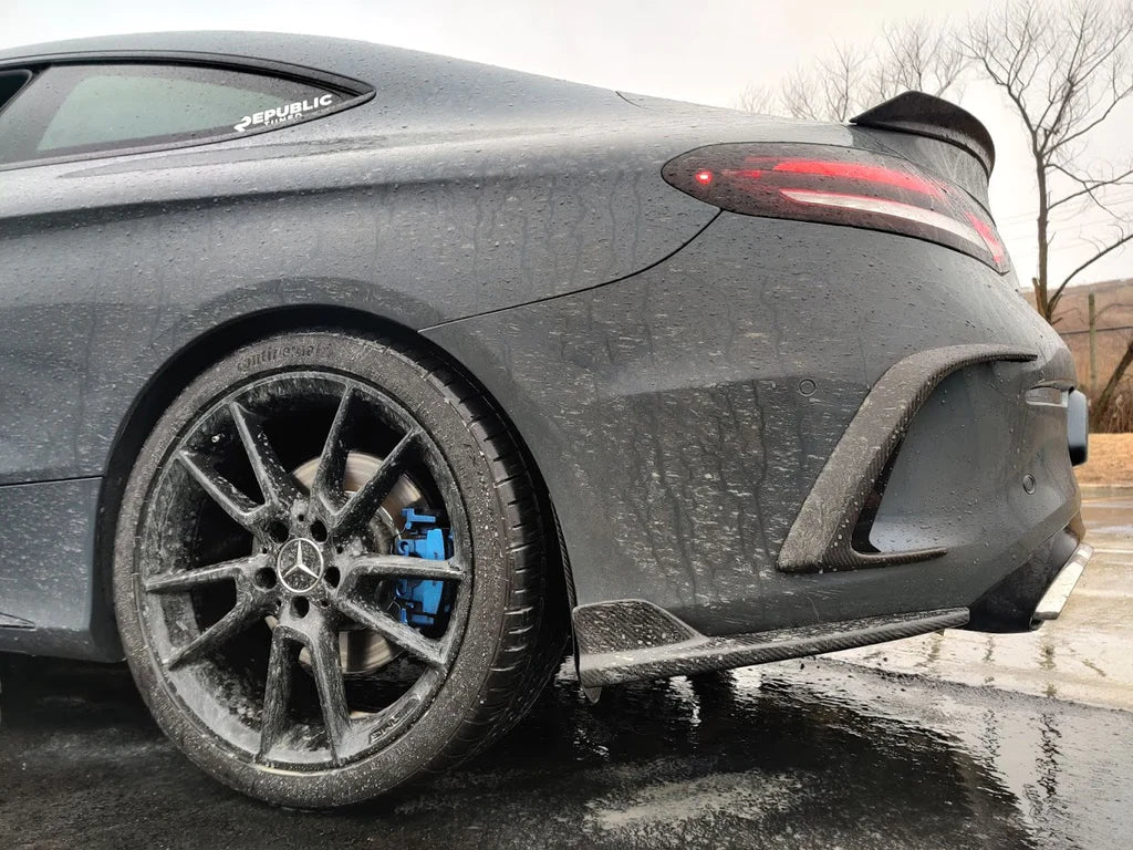 Carbon Fiber Rear Bumper Canards Valences Trim
