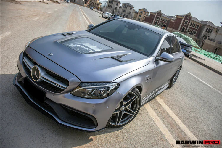 W205 C63/S AMG Sedan BKSS Style Carbon Fiber Front Lip