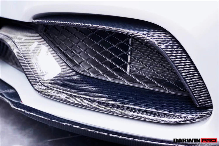 W205 C63/S AMG Carbon Fiber Front Bumper Trim Set (6pcs)