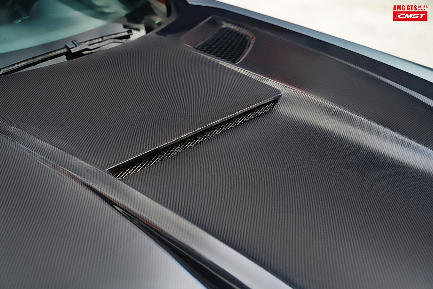 CMST Tuning Carbon Fiber Hood Black Series Style for Mercedes Benz C190