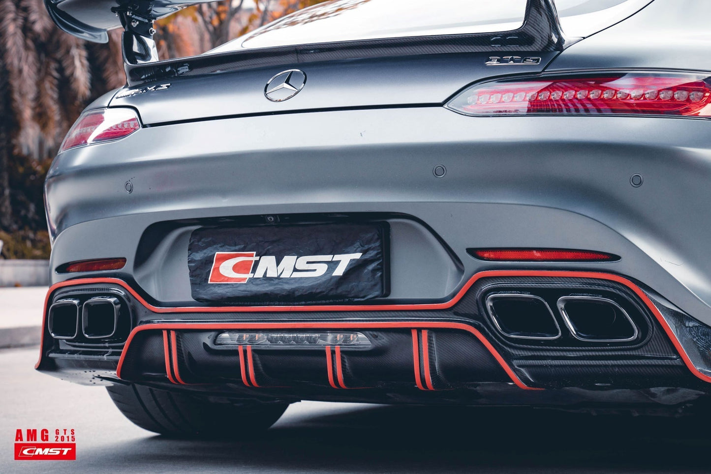 Carbon Fiber Rear Diffuser for Mercedes Benz C190 AMG GT GTS 2015+