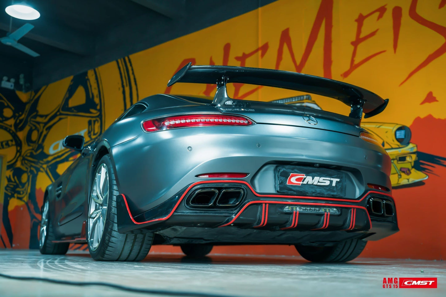 CMST Tuning Carbon Fiber Rear Spoiler Wing Mercedes Benz AMG GT GTS 2015-ON
