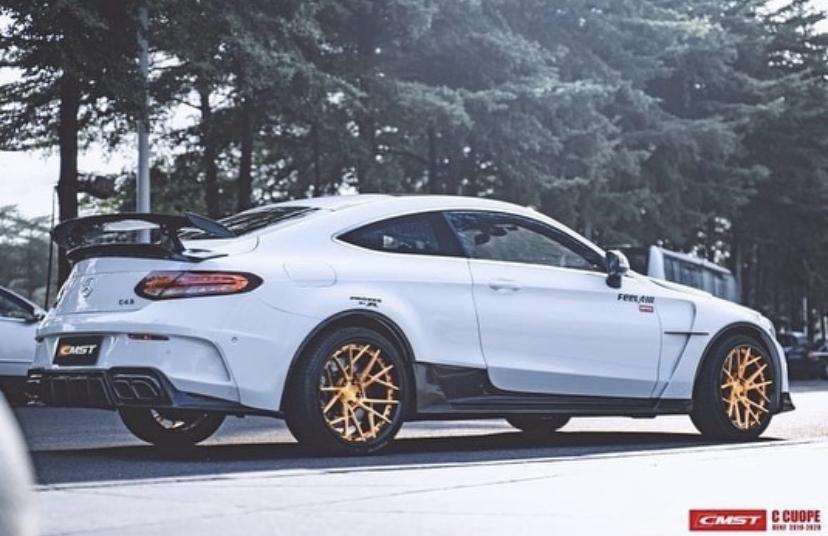 GTR Style Rear Wing for Mercedes-Benz C Class Coupe W205 C300 C43 C63 C63S AMG 2015-UP