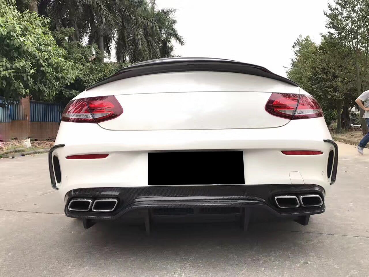 W205 PSM STYLE C63 Carbon Fiber rear diffuser