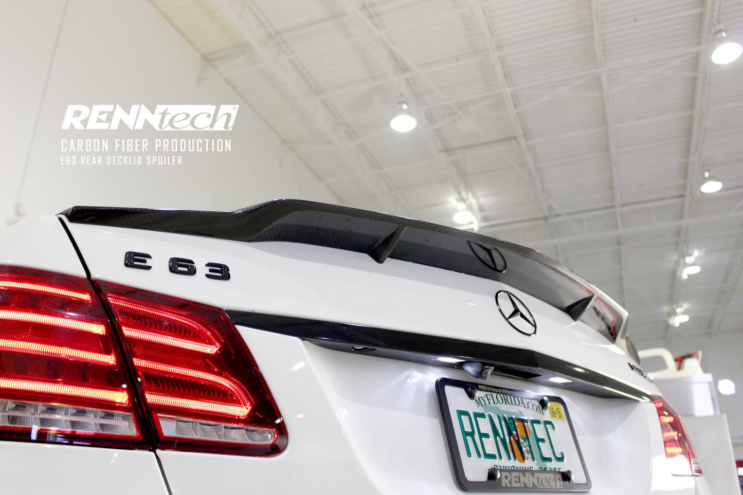 RENNtech Carbon Fiber Deck Lid Spoiler W212 - E Class Sedan 2010+