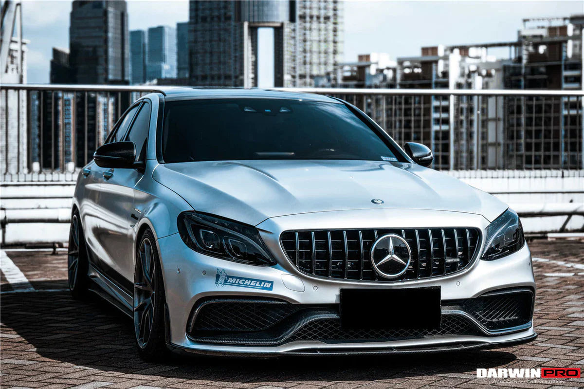 W205 C63/S AMG Sedan BKSS Style Carbon Fiber Front Lip