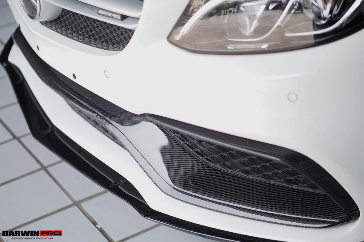 W205 C63/S AMG Carbon Fiber Front Bumper Trim Set (6pcs)