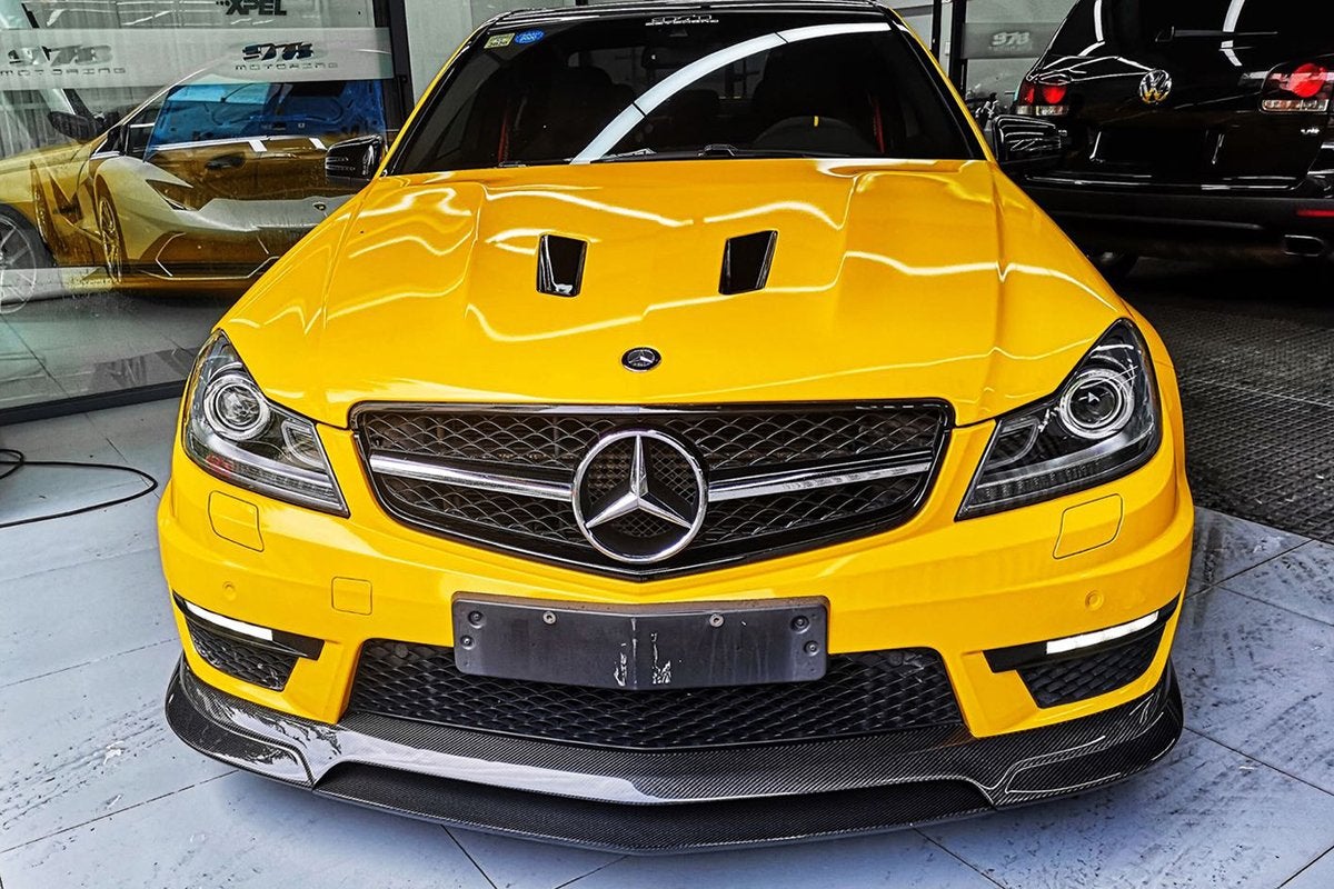 2012-2014 Mercedes Benz W204 C63 AMG Carbon Fiber Front Lip