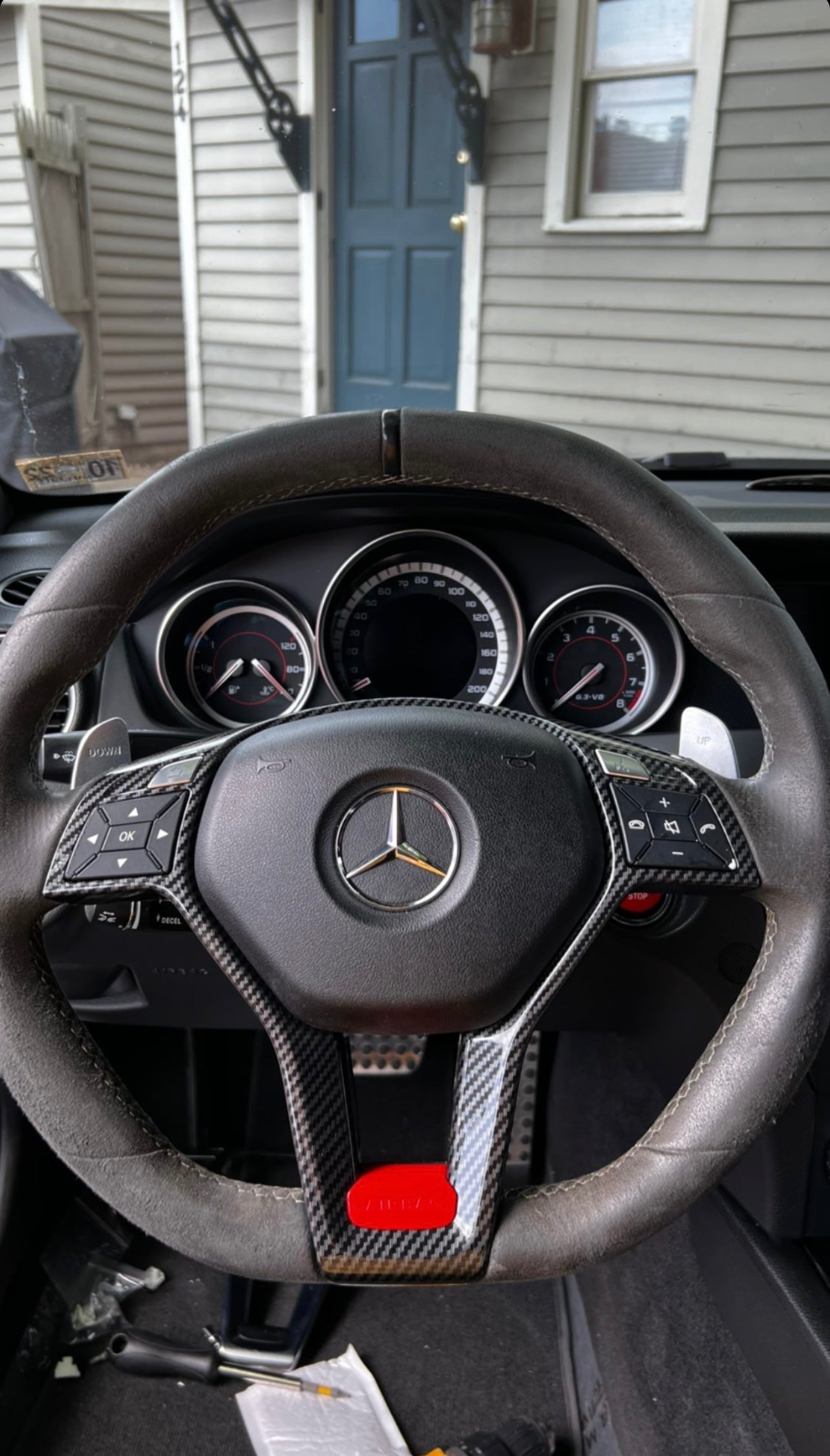 W204 C63 Facelift Steering Wheel Trim