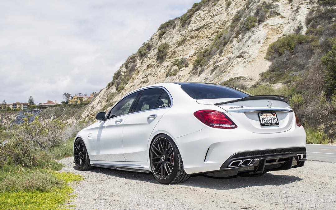 PSM Dynamic Side Skirts Mercedes C63 AMG W205 Sedan 15-20