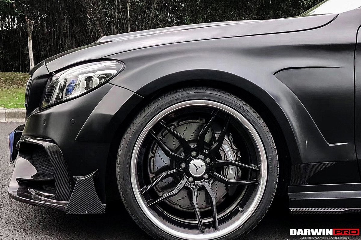 2019-2021W205 C63/S AMG Sedan IMP Style Partial Carbon Fiber Full Body Kit