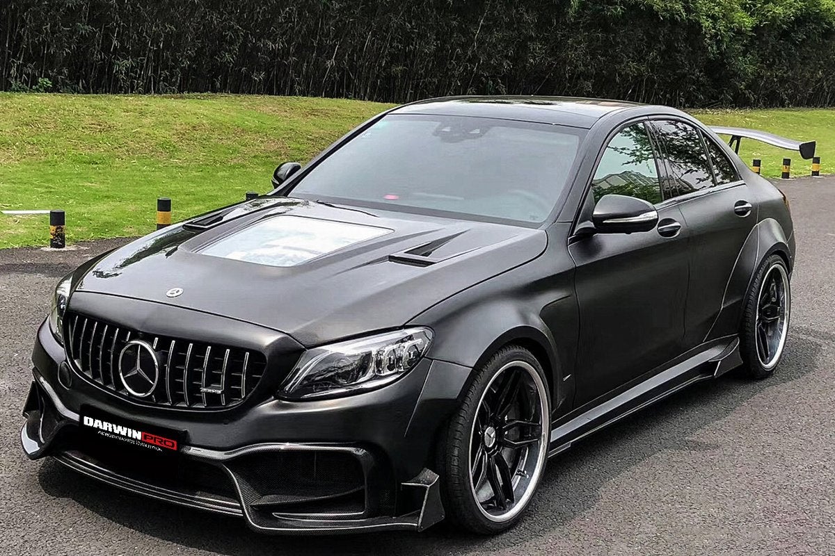 2019-2021W205 C63/S AMG Sedan IMP Style Partial Carbon Fiber Full Body Kit