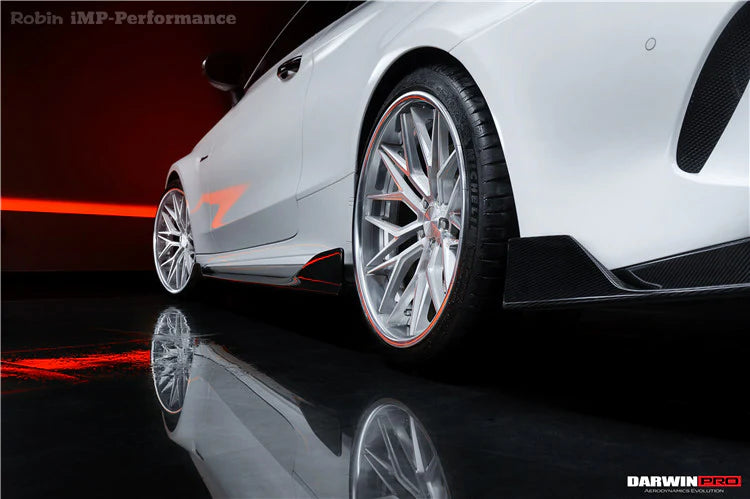 2015-2021 Mercedes Benz C63 / C-Class Coupe IMP Style Carbon Fiber Side Skirts