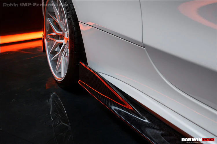 2015-2021 Mercedes Benz C63 / C-Class Coupe IMP Style Carbon Fiber Side Skirts