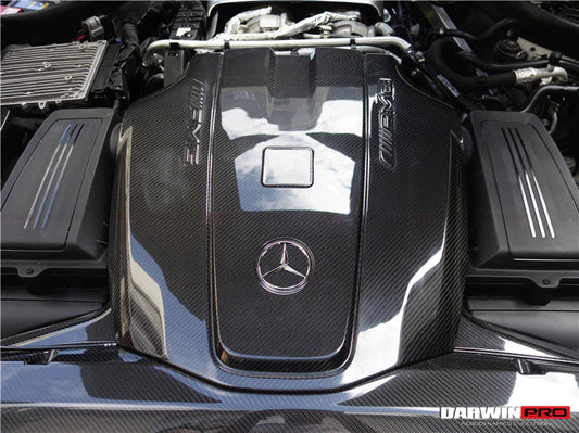 2015-2020 Mercedes Benz AMG GT/GTS Autoclave Carbon Fiber Engine Cover Replacement