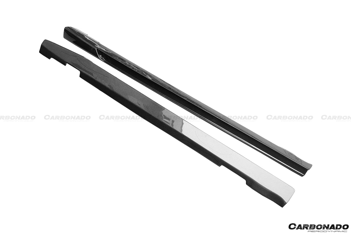 2008-2014 Mercedes Benz W204 C63 AMG Sedan VS Style Carbon Fiber Side Skirts