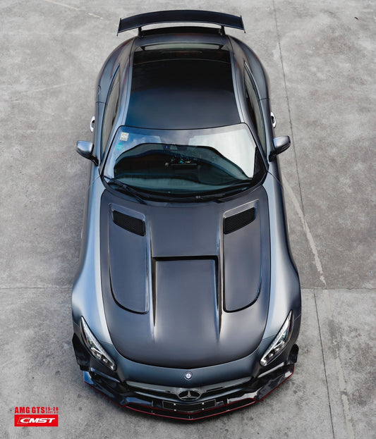 CMST Tuning Carbon Fiber Hood Black Series Style for Mercedes Benz C190