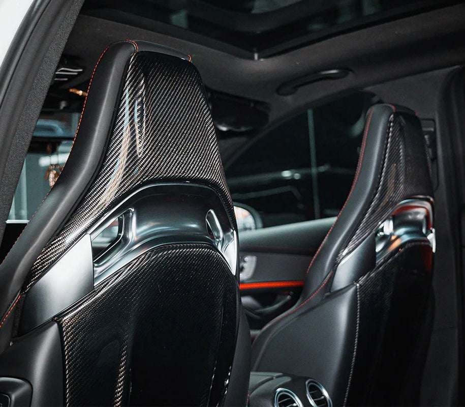 2015-2018 C63/S/CLA45 AMG Sedan Carbon Fiber Seat-back Cover