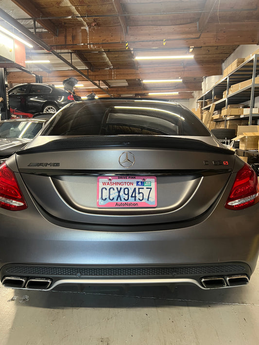 2015-2021 Mercedes Benz C-Class W205 Sedan PS Style Trunk Spoiler