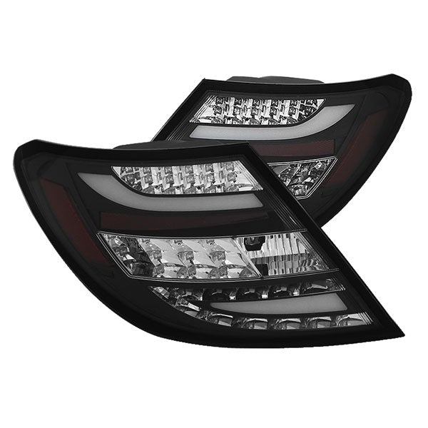 SPYDER MERCEDES BENZ W204 C-CLASS LED TAIL LIGHTS - BLACK