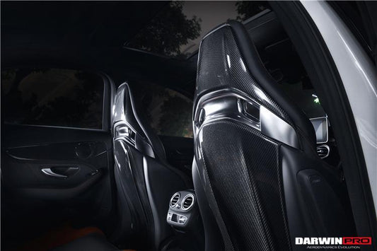 2015-2018 C63/S/CLA45 AMG Sedan Carbon Fiber Seat-back Cover